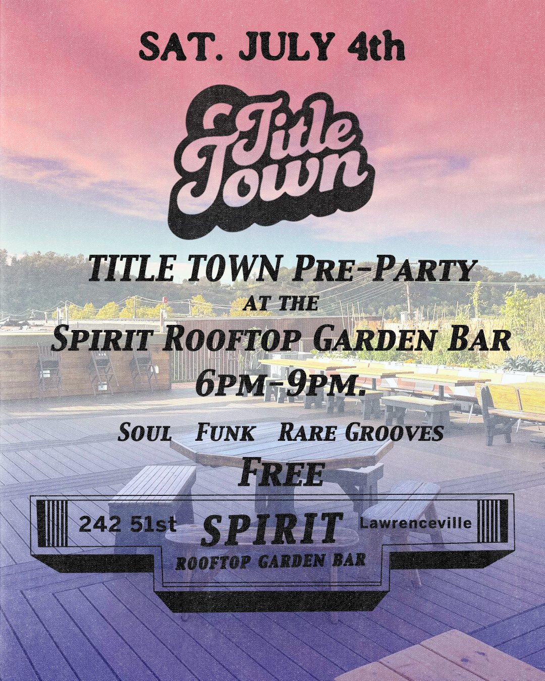 Title Town Pre-Party