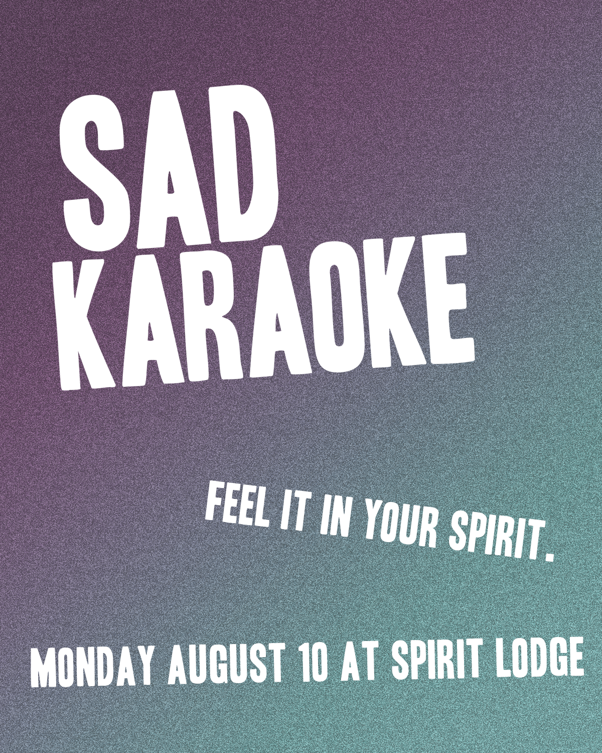 Sad Karaoke