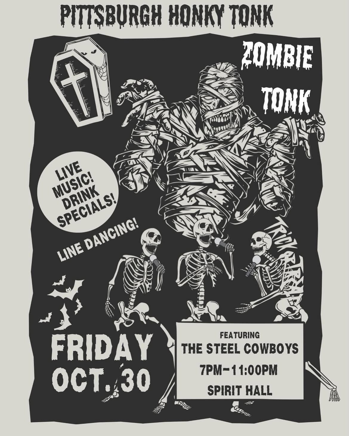Pittsburgh Honky Tonk Halloween "Zombie Tonk"
