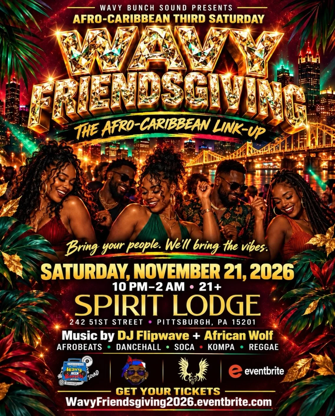 Afro-Caribbean Third Saturdays: Wavy Friendsgiving