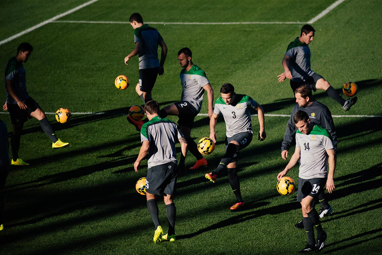 Socceroos in training for the World Cup 2014. Client: Nike.