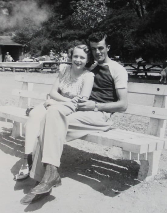 The dating couple in 1949.