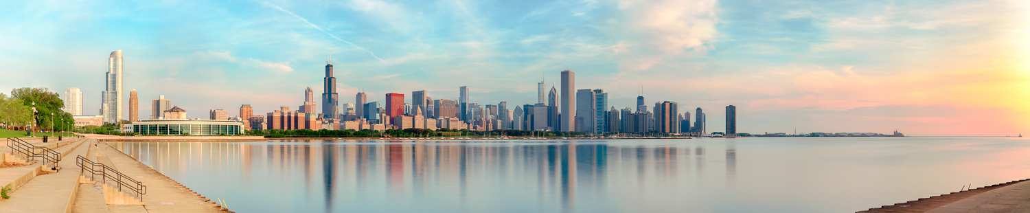 Chicago Skyline at Dawn