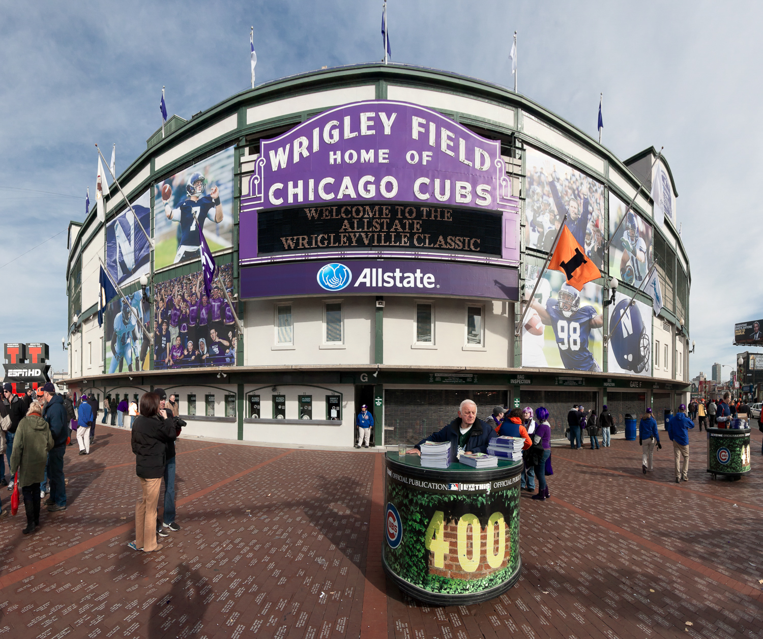 Gameday - Wrigley Field's Purple Marquee