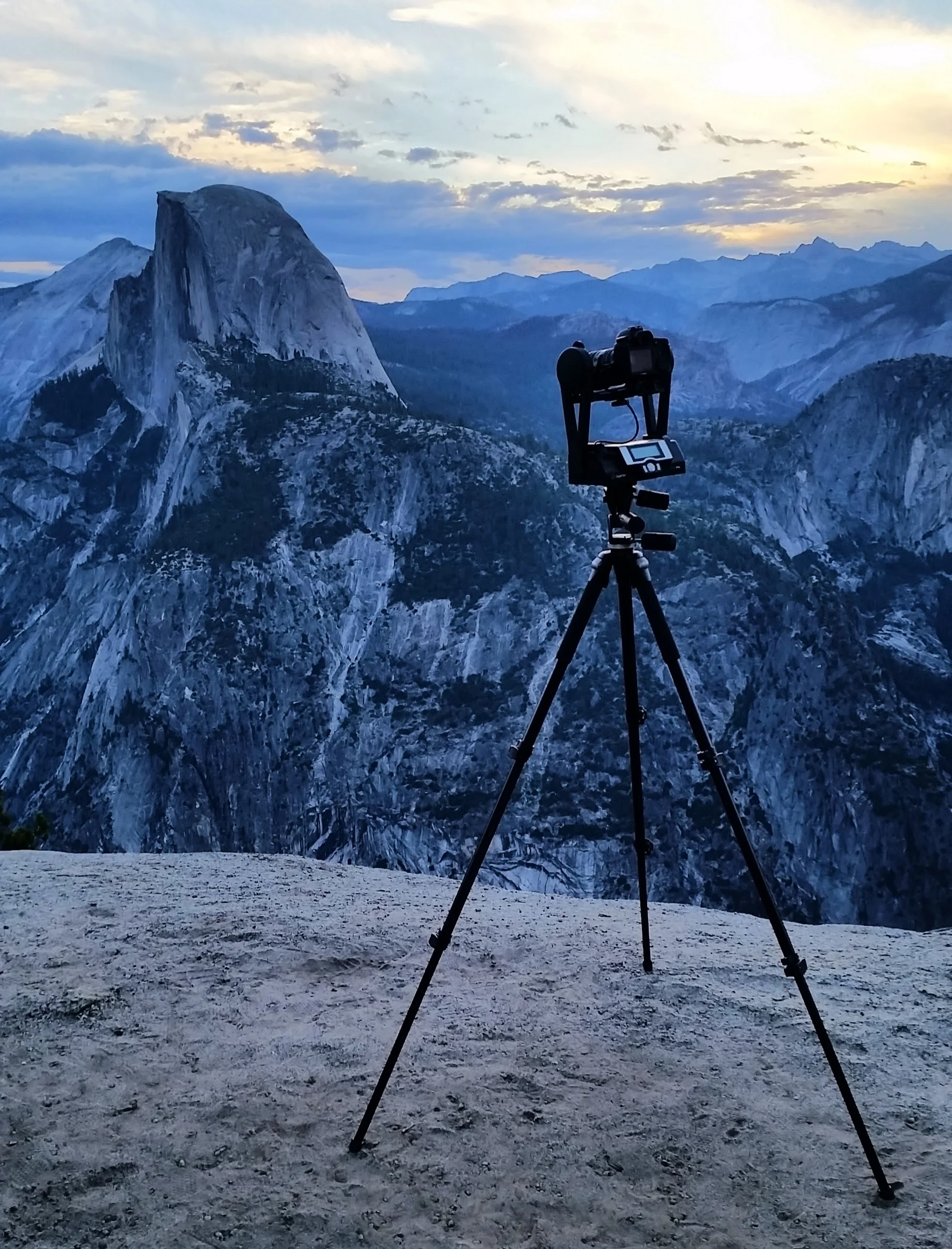 I use a Gigapan Epic Pro as my tripod head which helps automate the shooting process.
