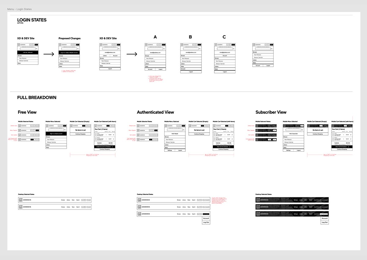  Menu explorations based on account 