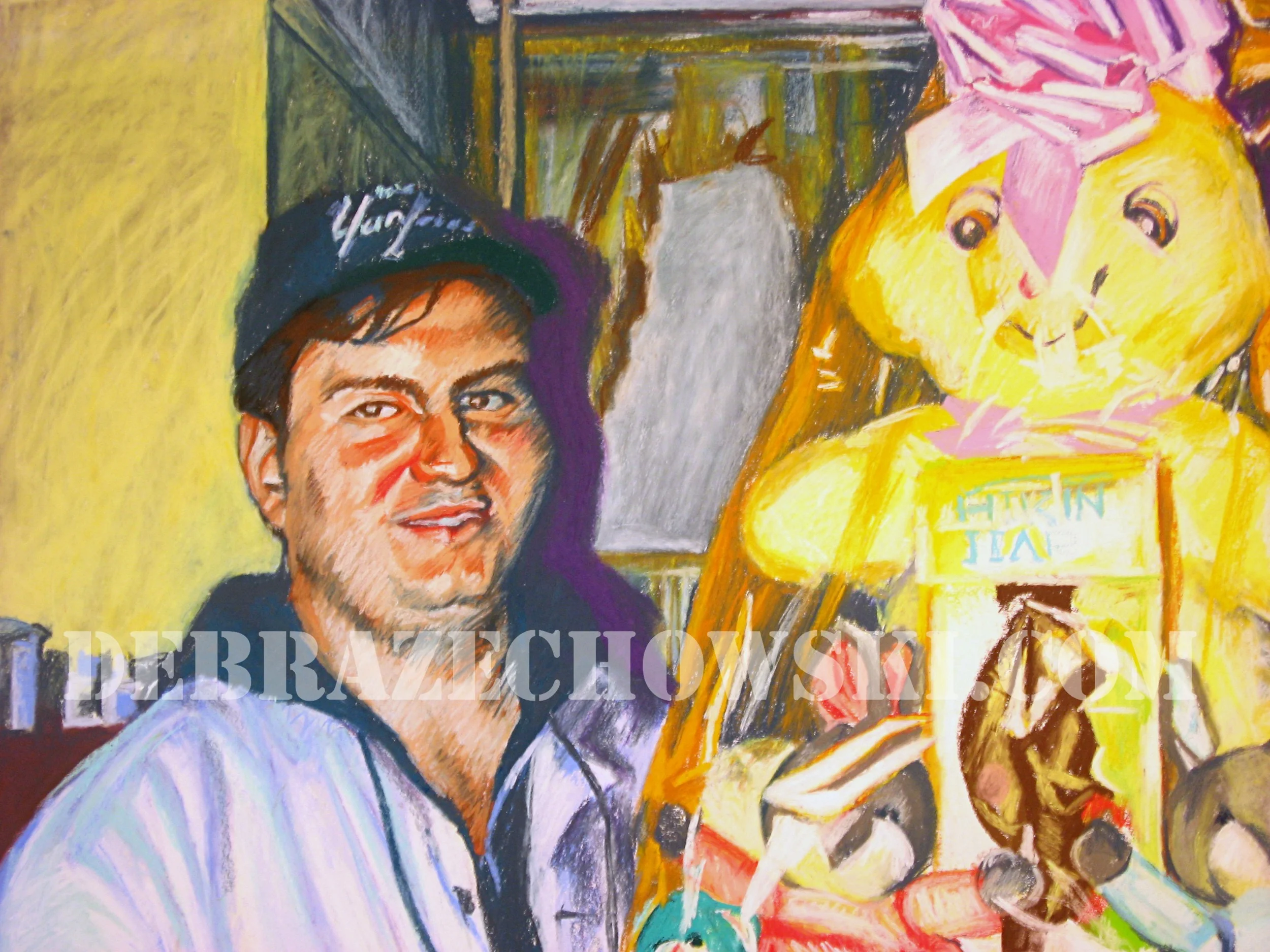 DETAIL, STEVEN/bunny, Dry Pastel on Paper, 40" x 60", 2010
