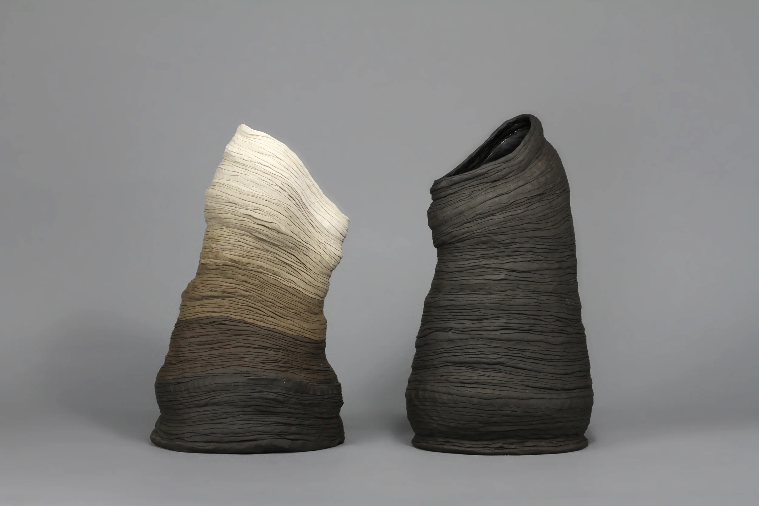 porcelain, manganese clay 20" tall 2015