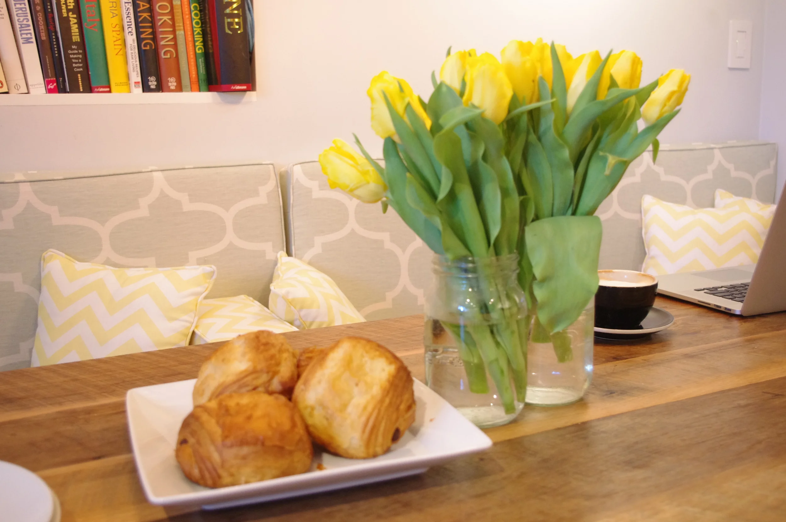 Banquet provides hidden storage and seating for 10 