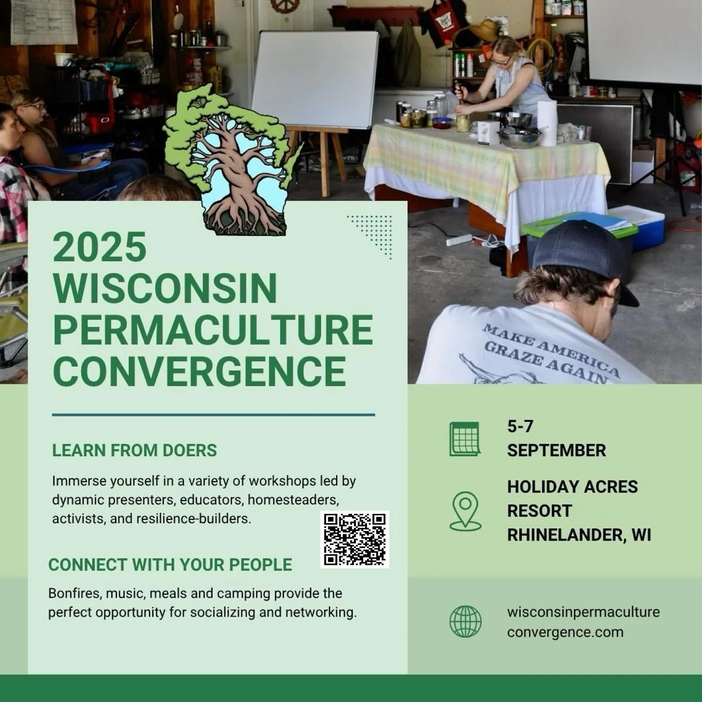This year&rsquo;s vibe: Morning workshop ➡️ Afternoon pool time 🏊&zwj;♀️ Evening learning ➡️ Sauna relaxation 🧖&zwj;♀️ Lakeside meals ➡️ Cozy room sleep 😴
Who says sustainable living can&rsquo;t be comfortable? 💚
Sept 5-7 | Holiday Acres Resort |