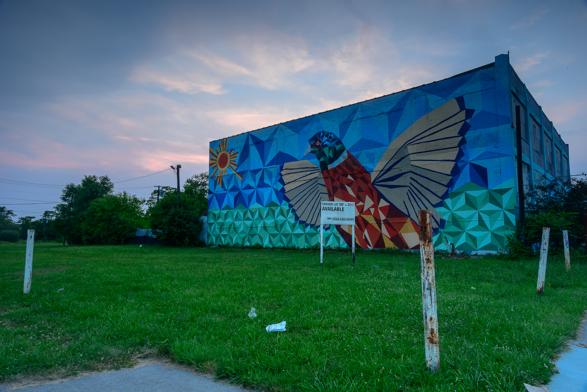 7/5/15. When a new mural pops up, you know. This one is a few blocks from our home. 