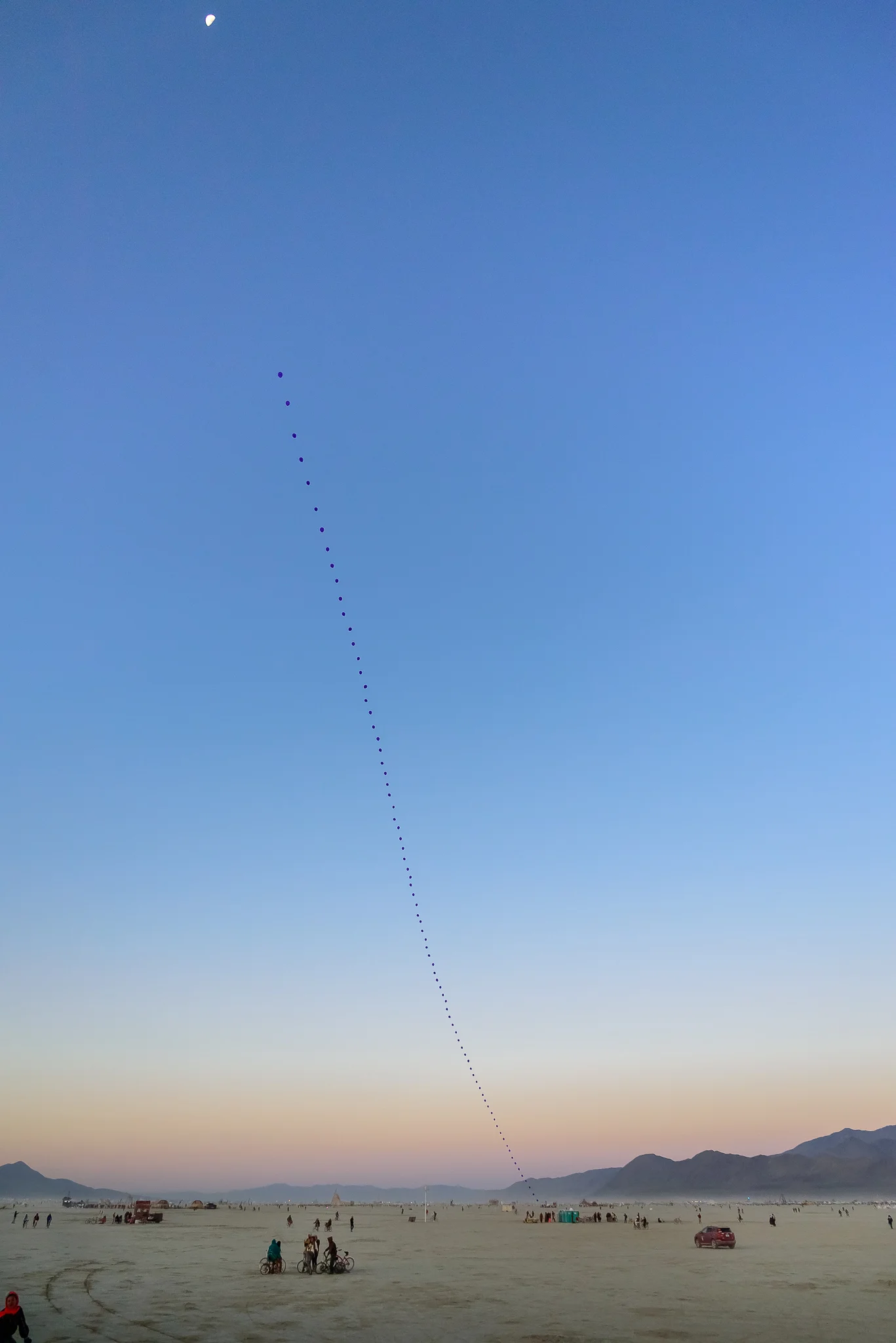 Balloons to the moon.