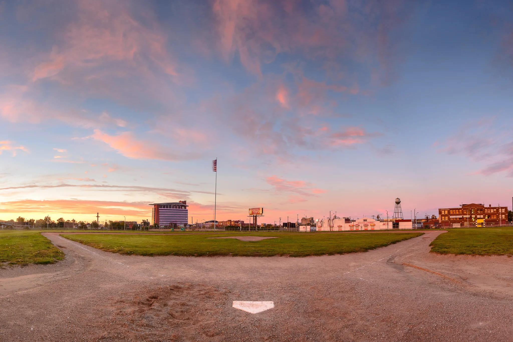 Hallowed yet endangered ground. Navin Field. Corktown, Detroit.