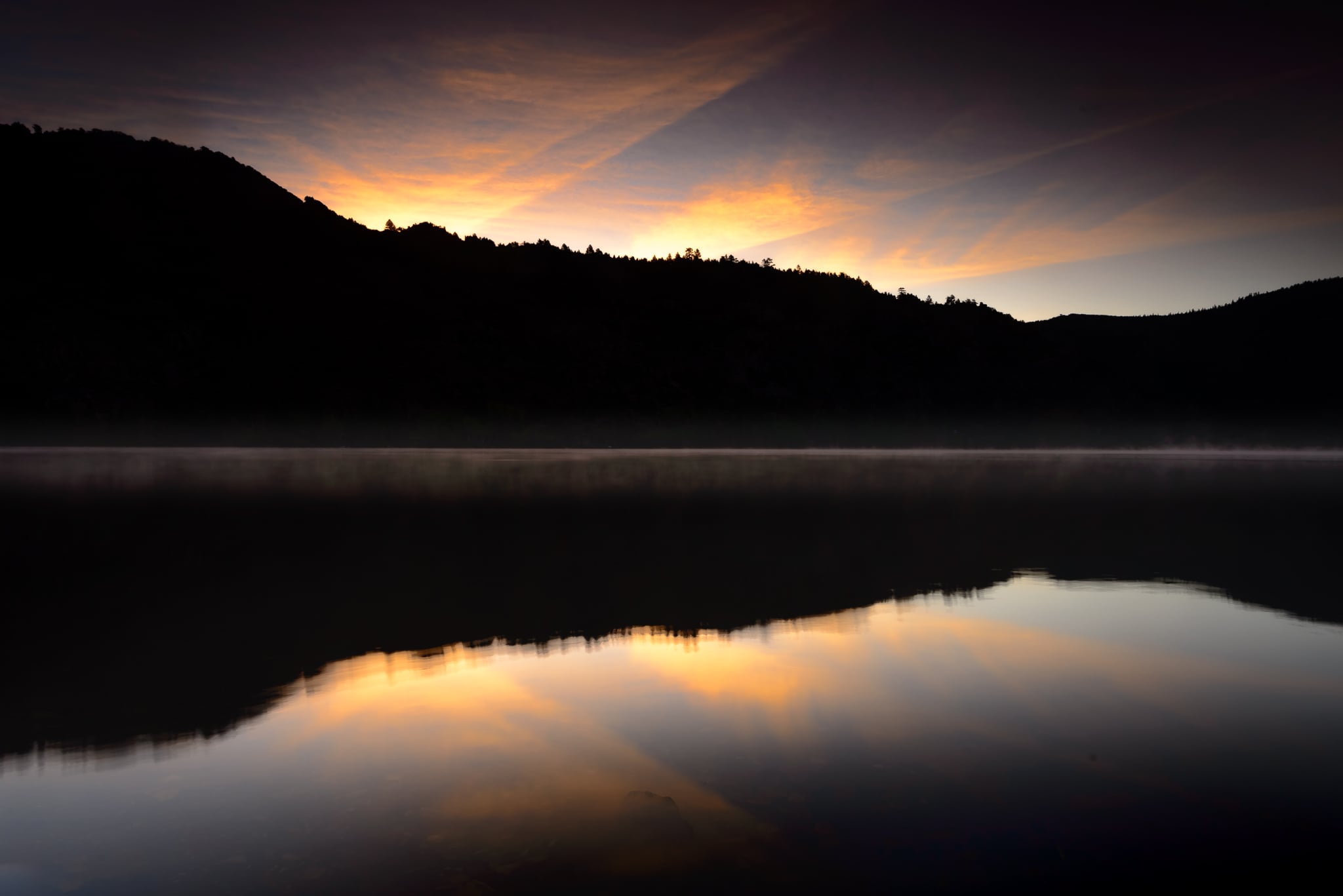 Silver Lake in the early morning. 