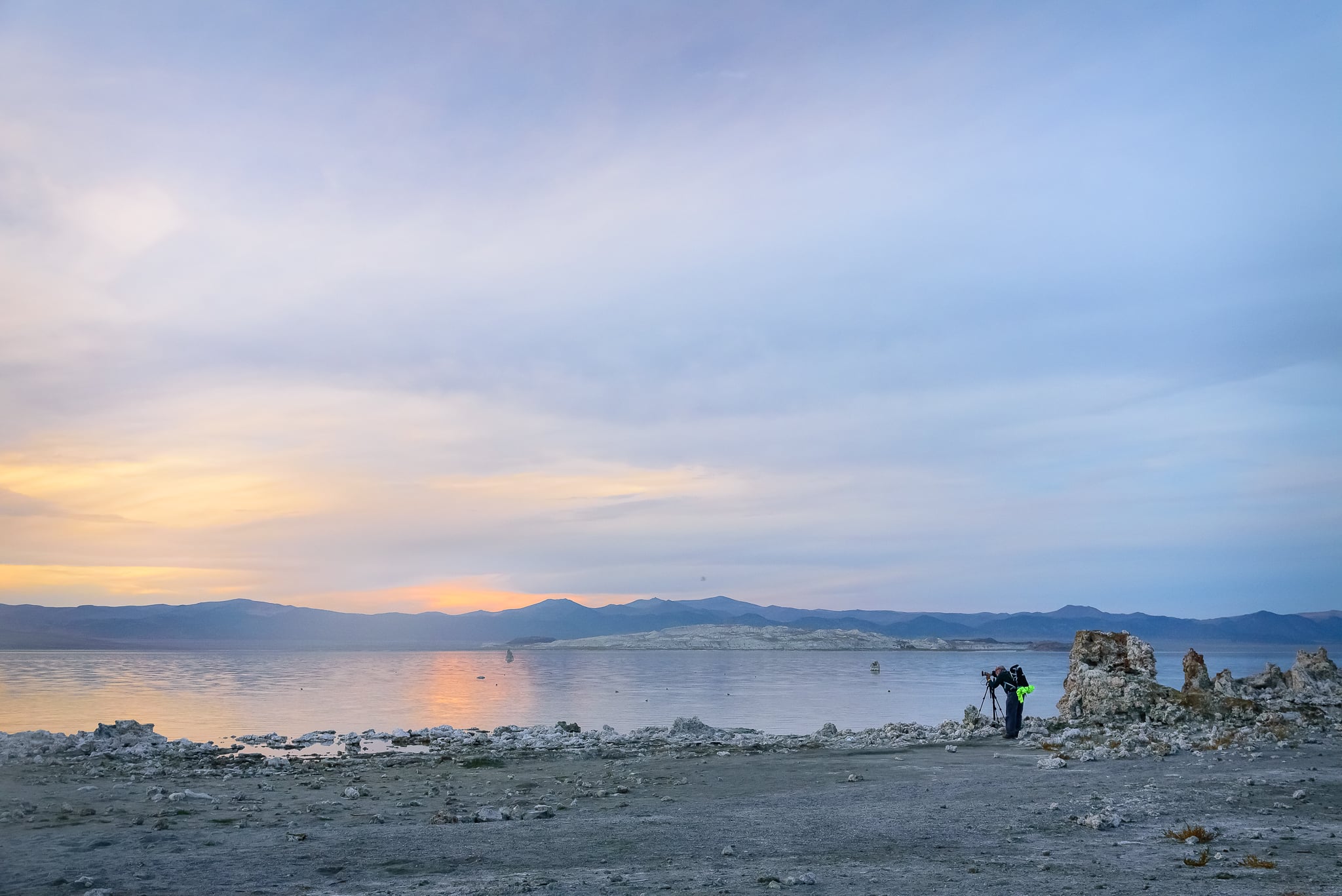  Before the light show.&nbsp; Mono Lake, CA. 