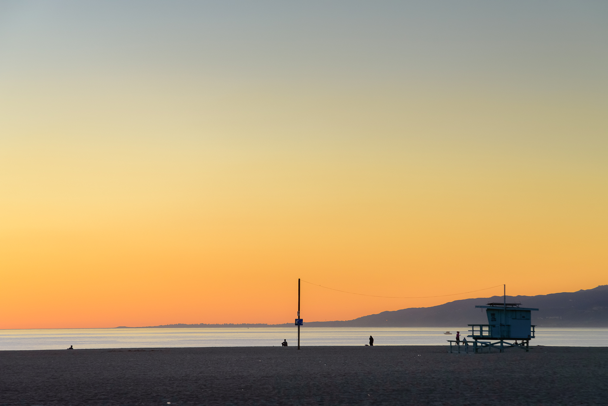 Sherbet skies on tap. Venice, CA