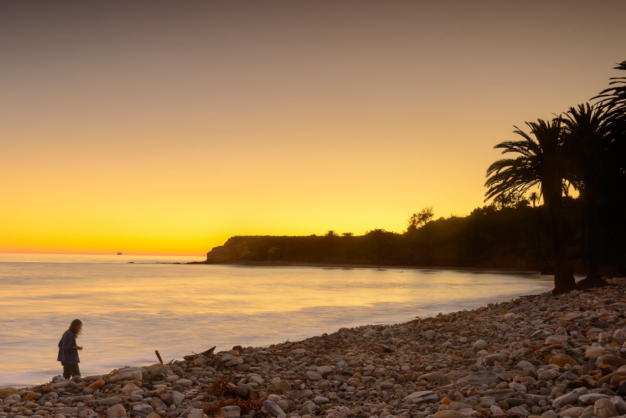 The burn of winter. Santa Barbara, CA