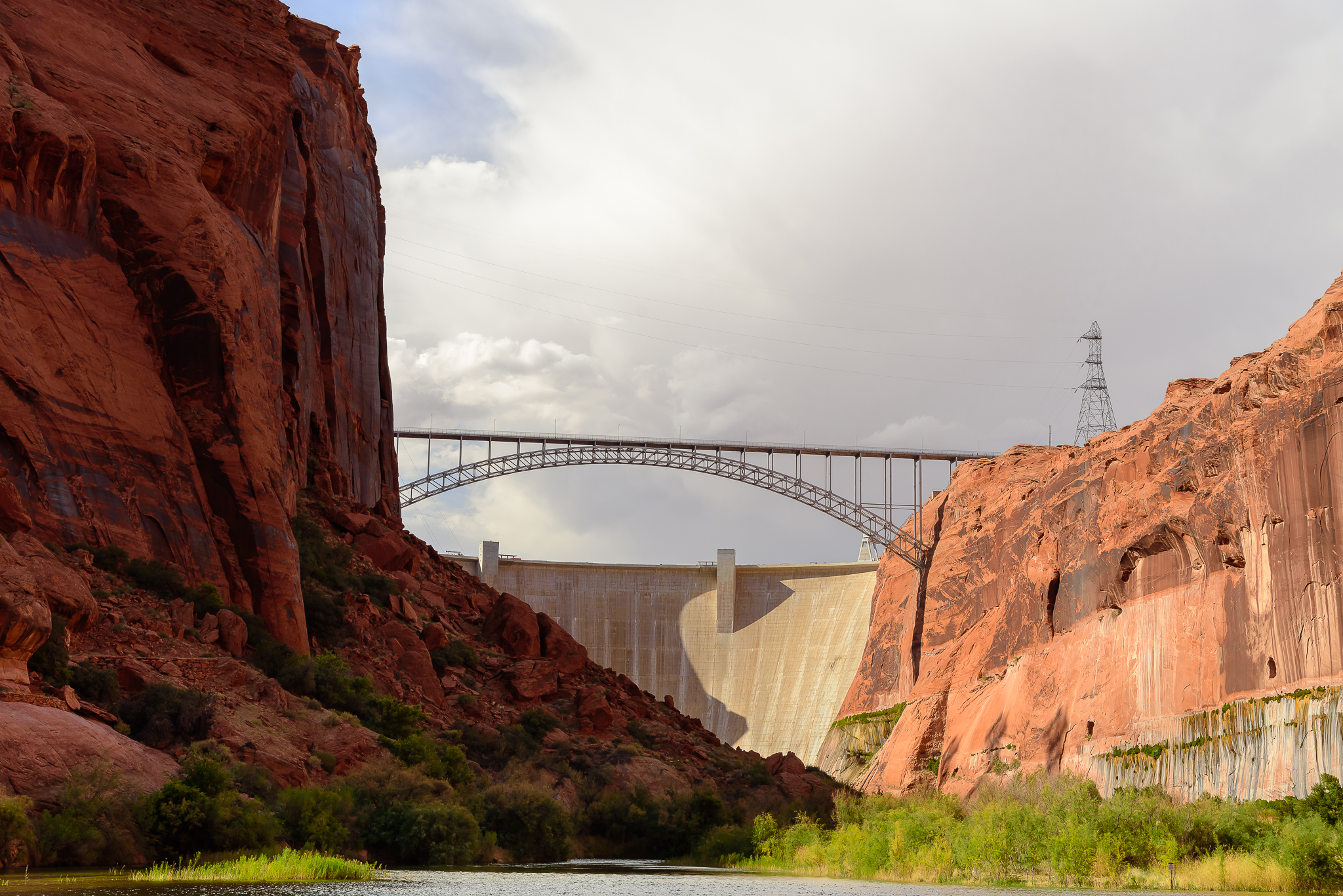 An engineering feat, the Glen Canyon Dam. Page, AZ.