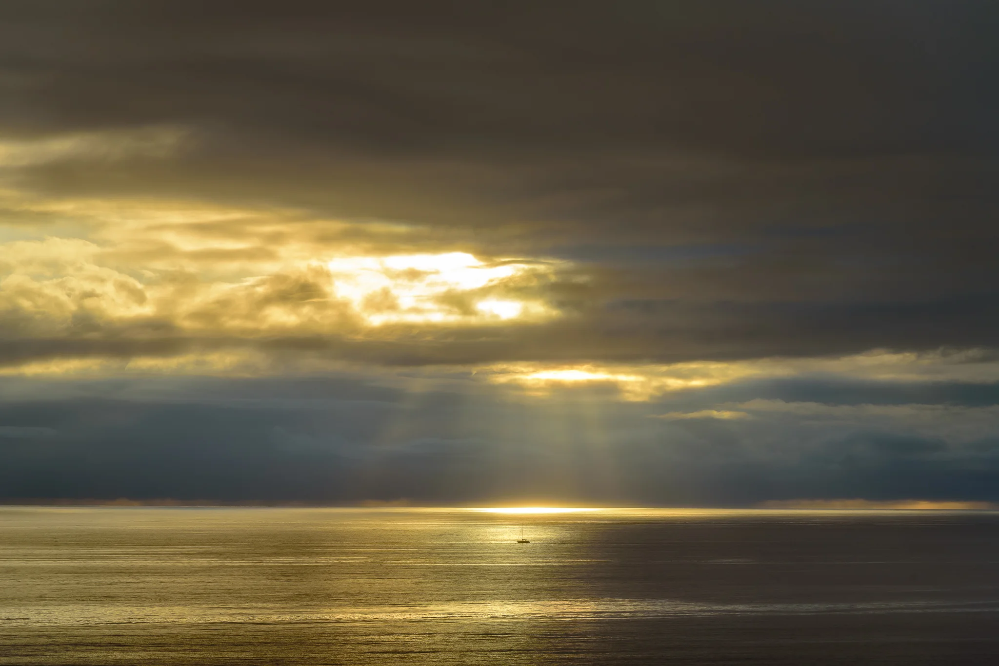 High autumn, high drama. Santa Monica, CA.
