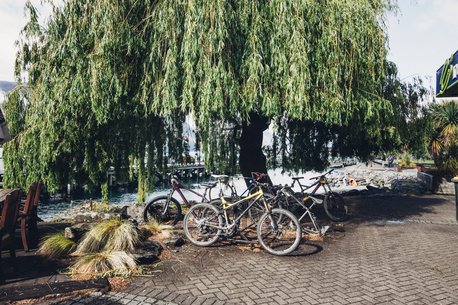 Bike and the lake