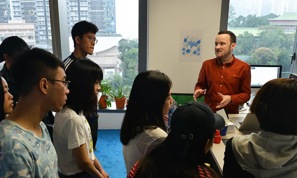 22.03.19 HKDI Visual Communication Visit BrandCraft BrandCraft’s Creative Director, Adam Charlton shares design process with a visual communication class from the Hong Kong Design Institute .