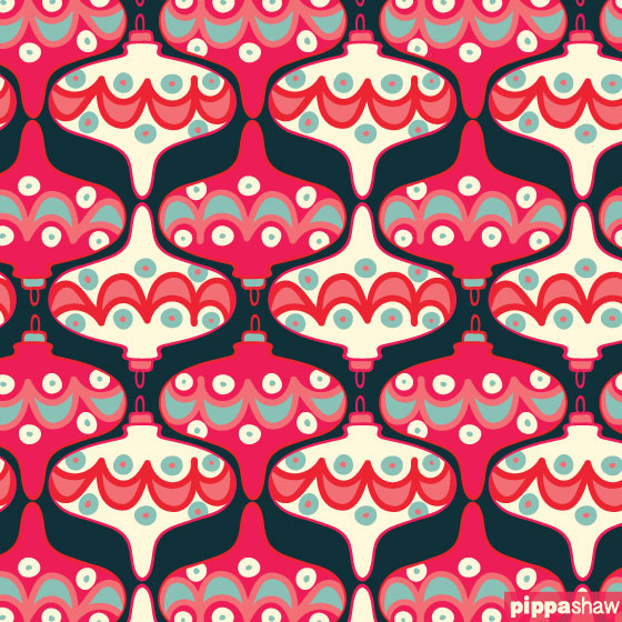 Christmas decorations repeat pattern