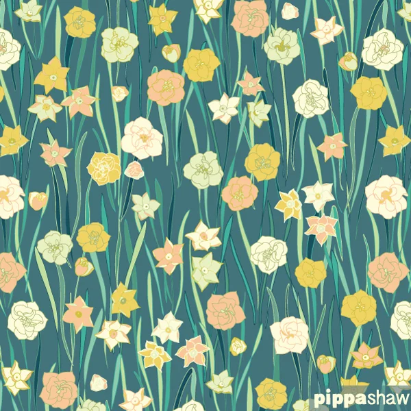 'Narcisses' (Narcissus) from the Jardin anglais collection