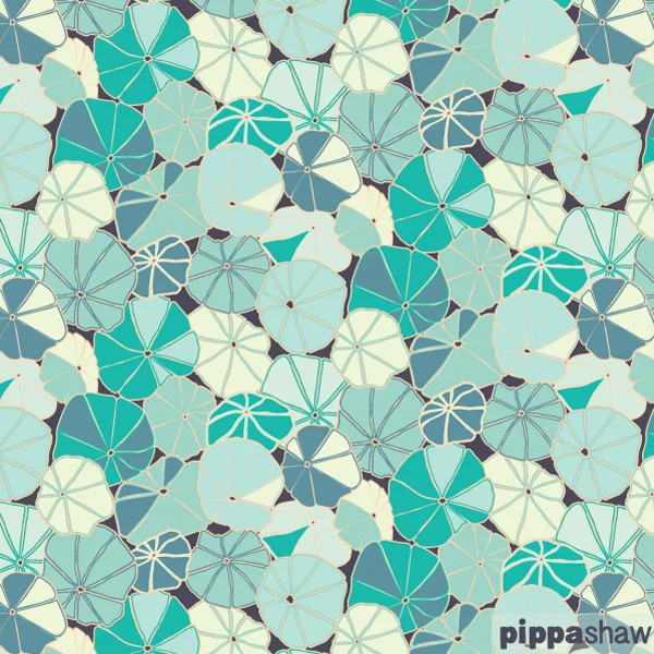 'Capucine leaves' repeat pattern