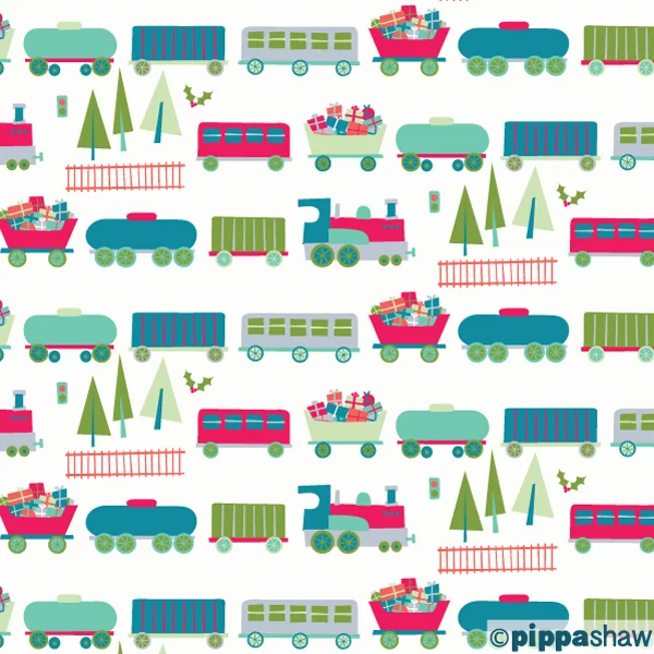 Christmas train by Pippa Shaw