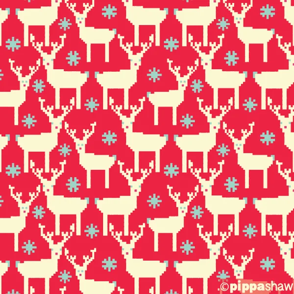 rudolph mirror knit by Pippa Shaw
