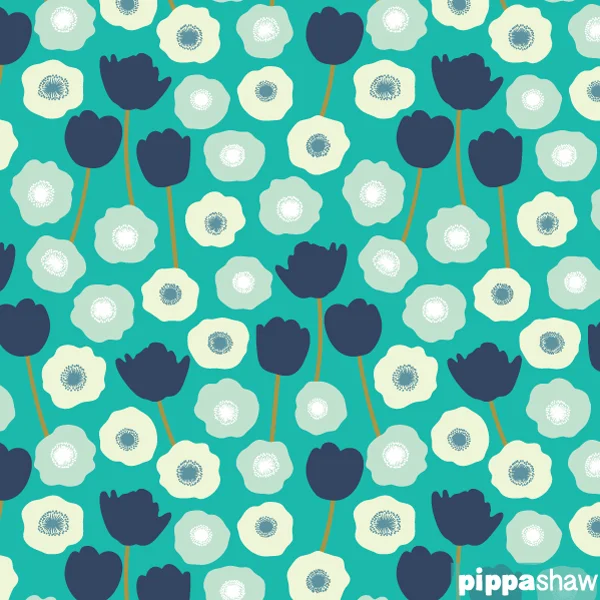 Tulips and anemones by Pippa Shaw