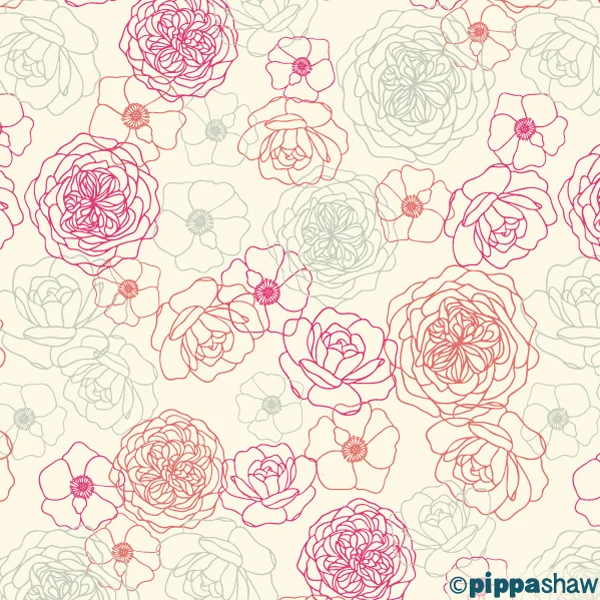Rose Skeleton in ecru by Pippa Shaw
