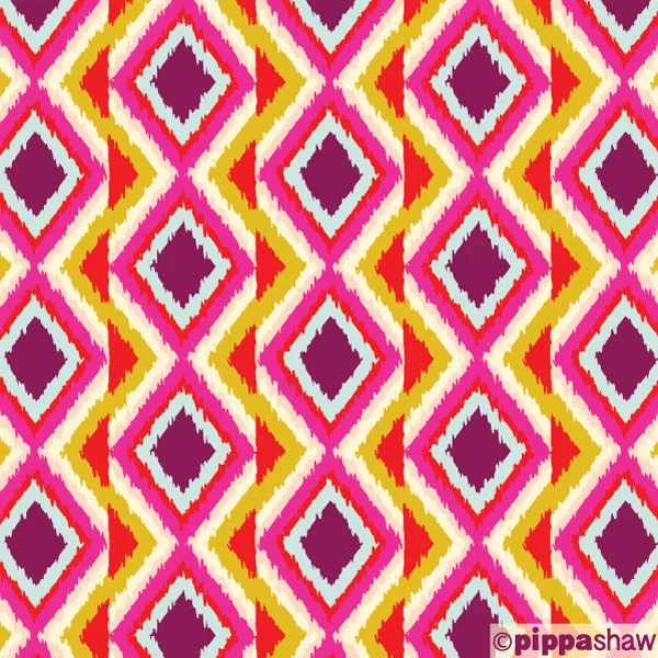 boho diamond ikat by Pippa Shaw
