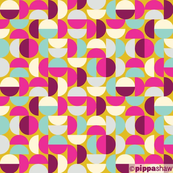 retro half circle by Pippa Shaw