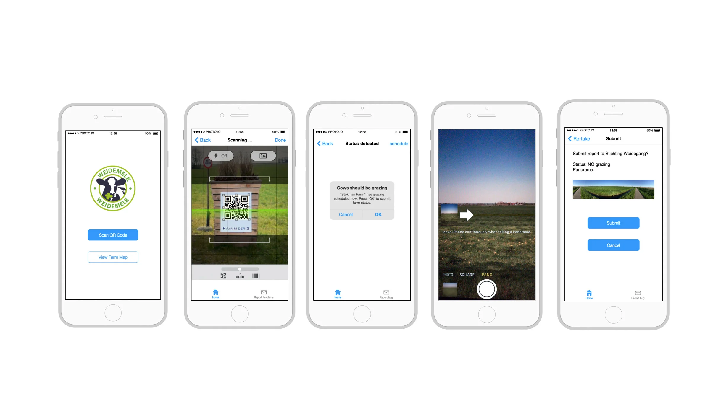 An app was proposed to empower the consumer to help verify the claim using mobile photography If the grazing schedules are accessible through online database, the mass public can participate in verifying Weidemelk's claim. This is achieved by the possibilities of mobile photography; the consumers (audience) are active.