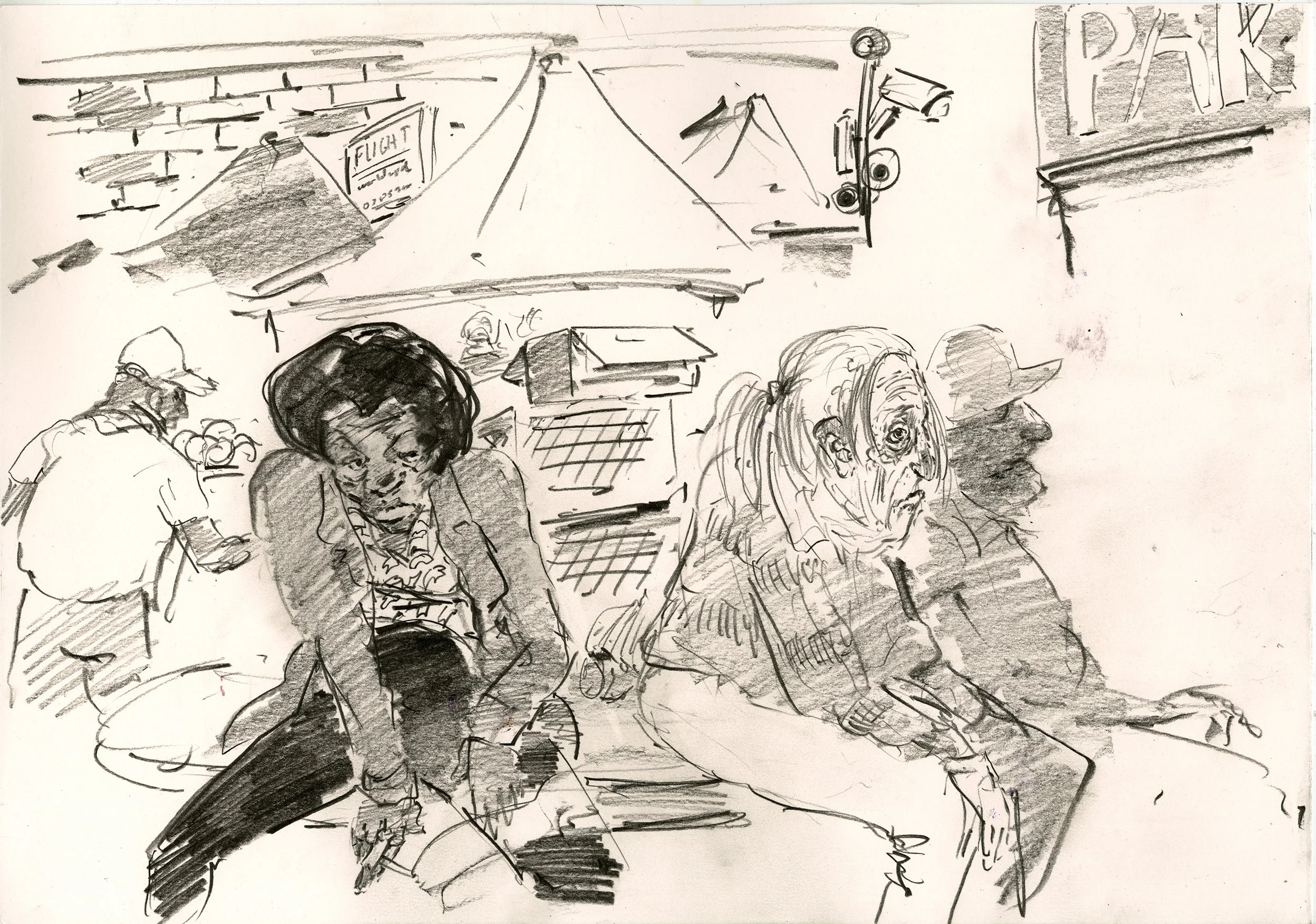 Resting, Ridley Road Market, London 