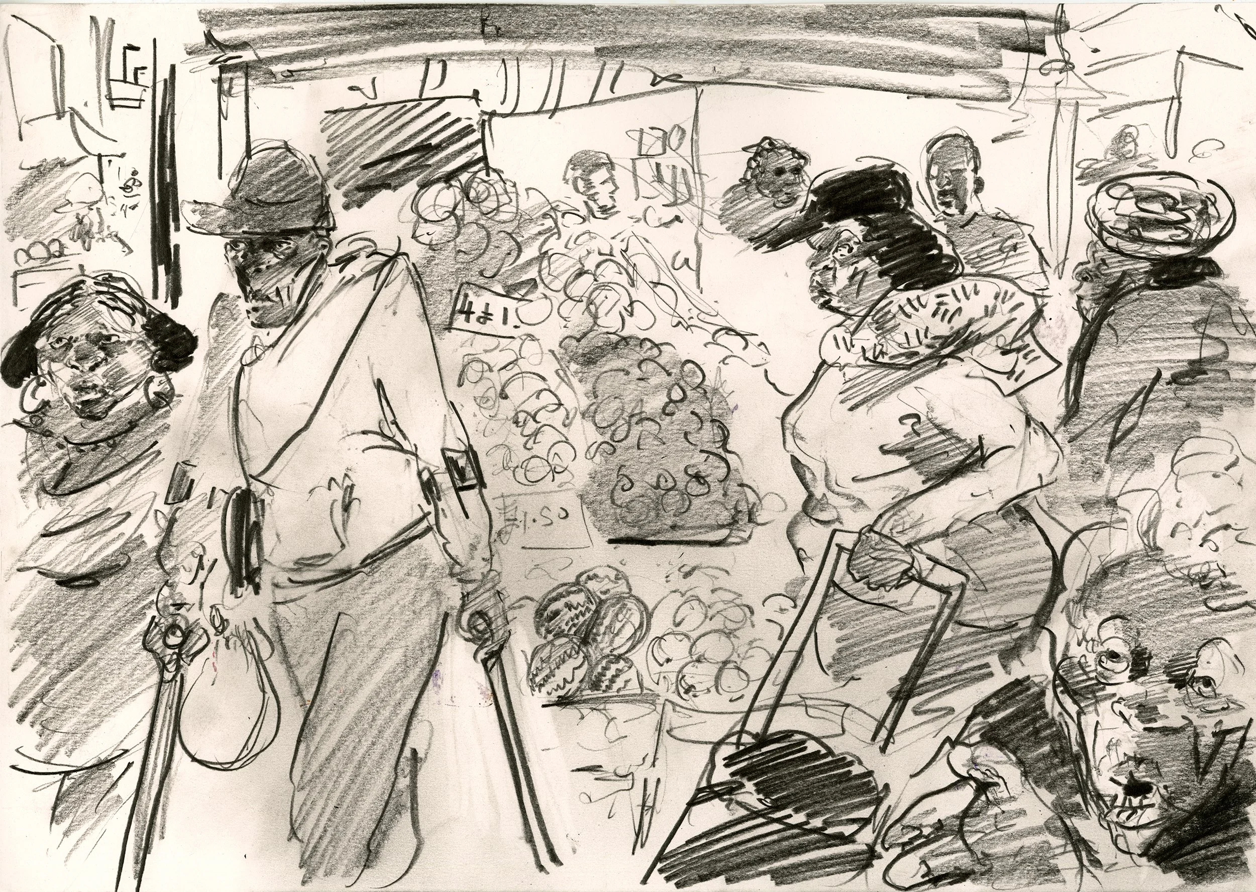 Fruit seller, Ridley Road Market, London 