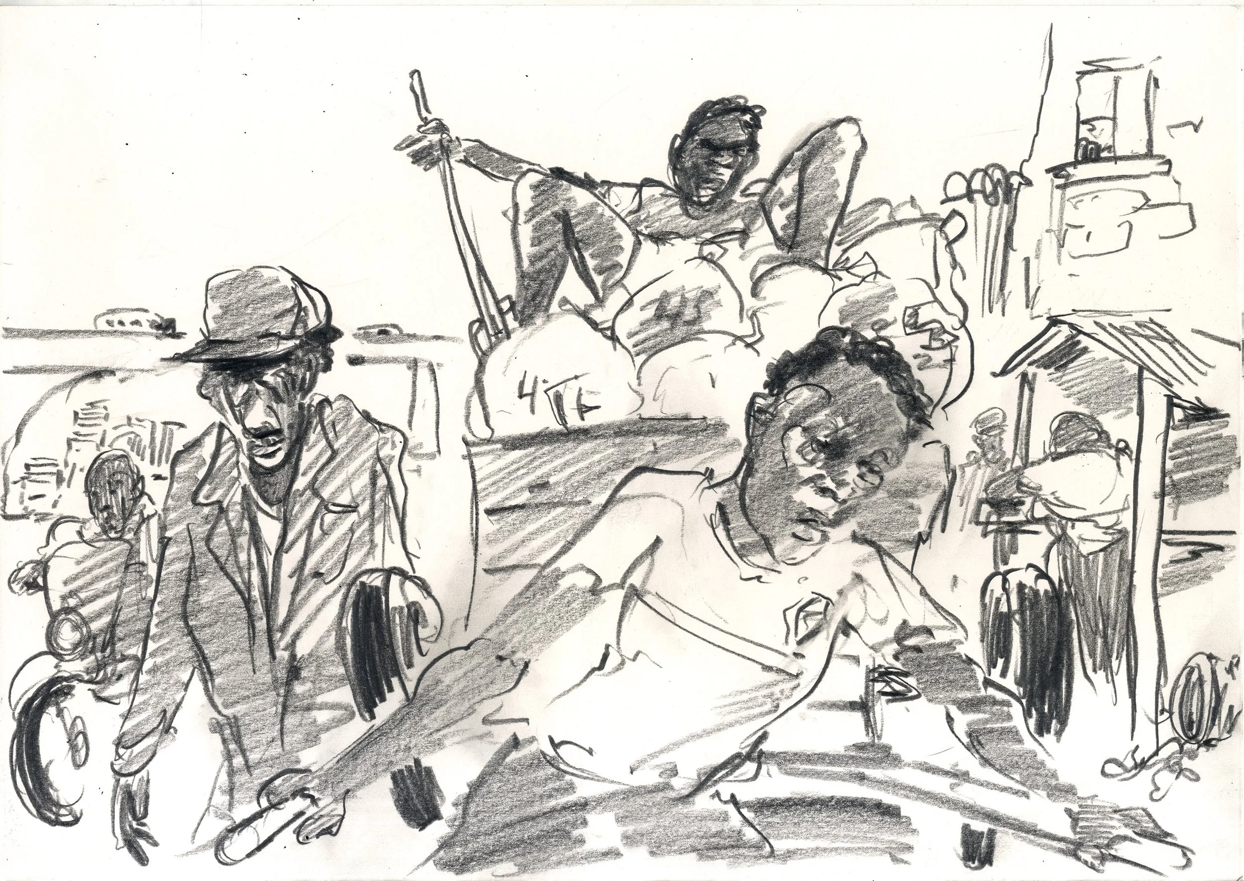 Pulling the cart, Mukuru, Nairobi 