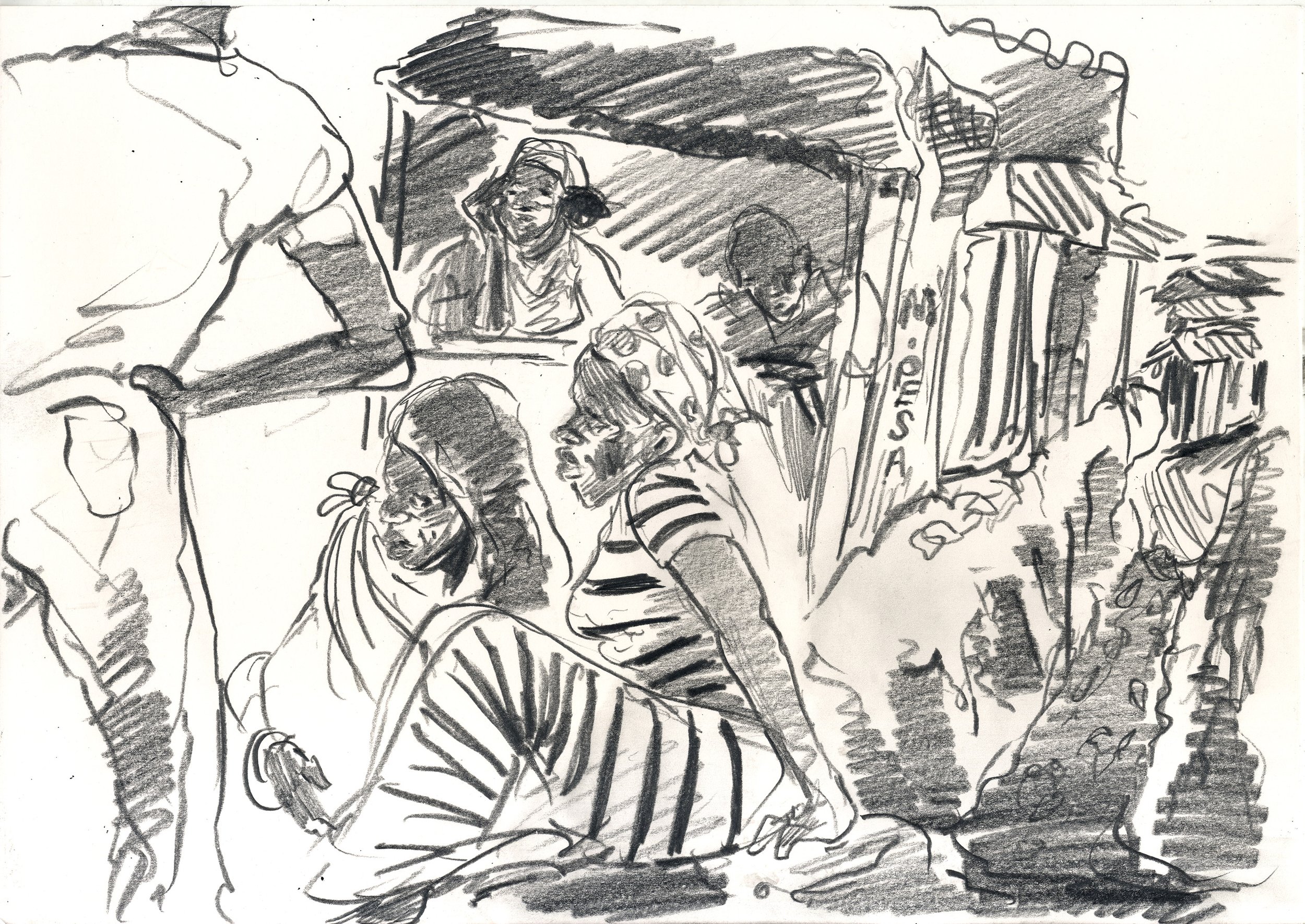 By the ravine, Mukuru, Nairobi 