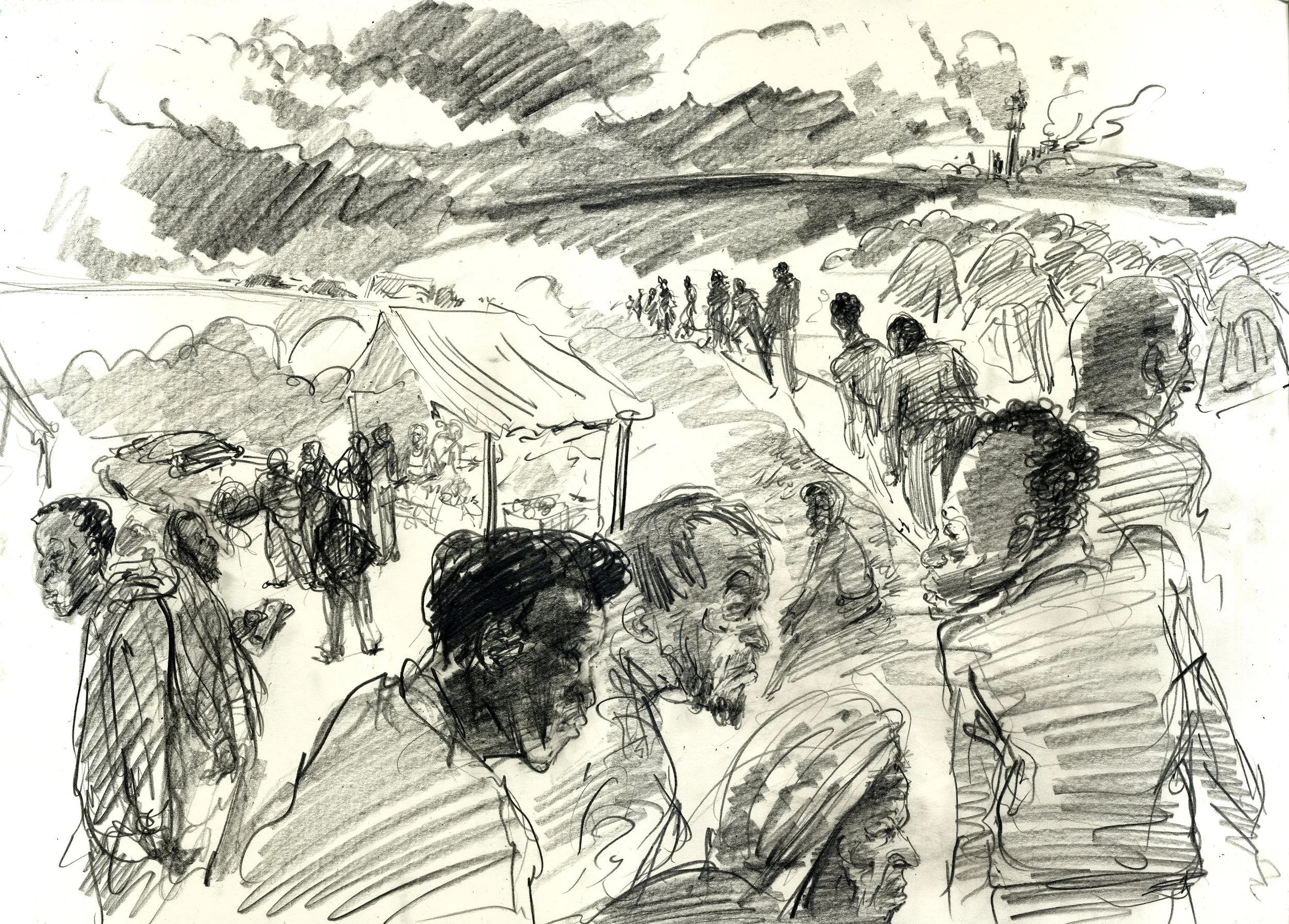 Migrant encampment, Dunkirk 