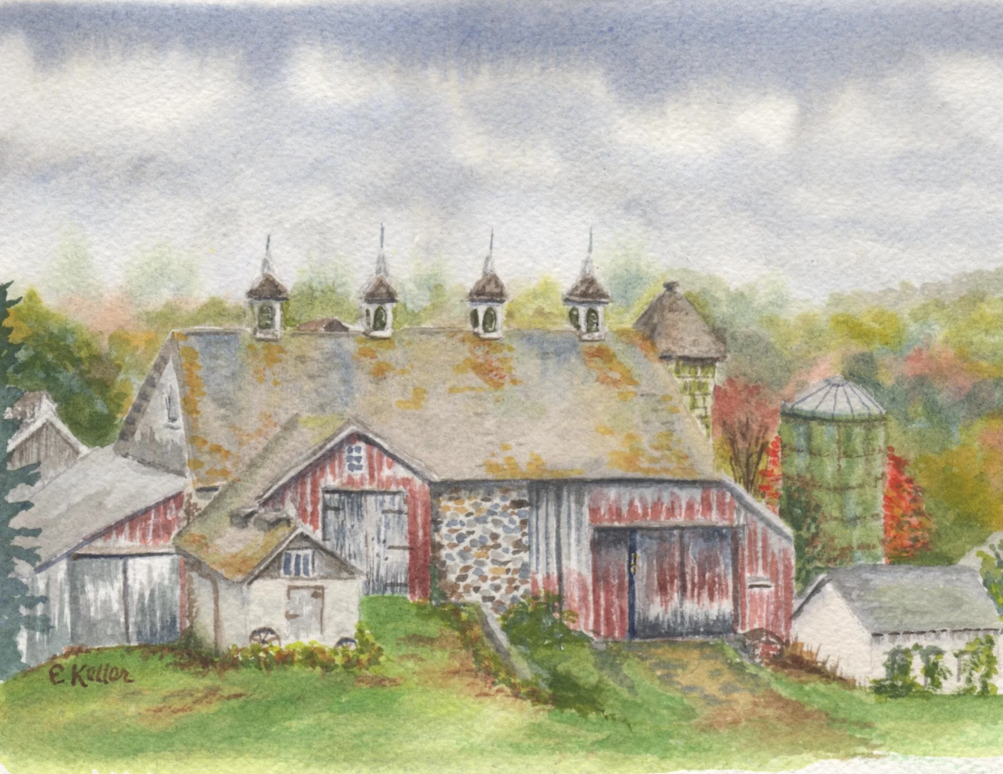 Haskell Barn, Rain