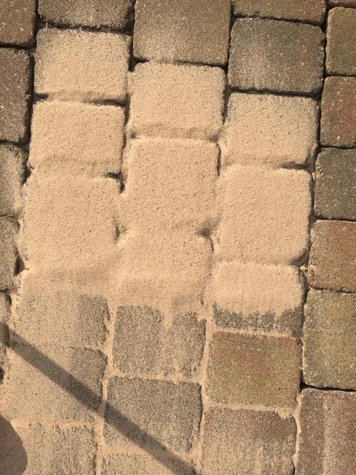 New sand swept in