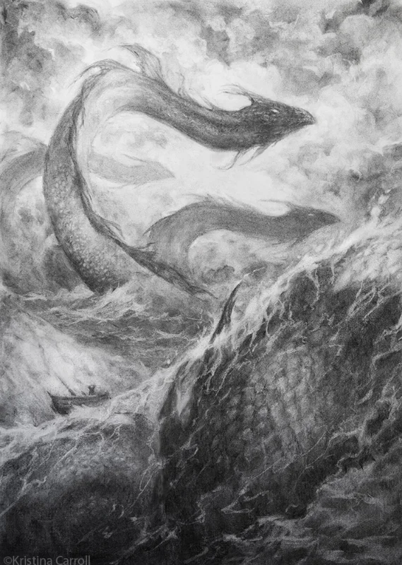  charcoal on paper 18" x 24"&nbsp; available for purchase  Done for the&nbsp; Month of Fear  