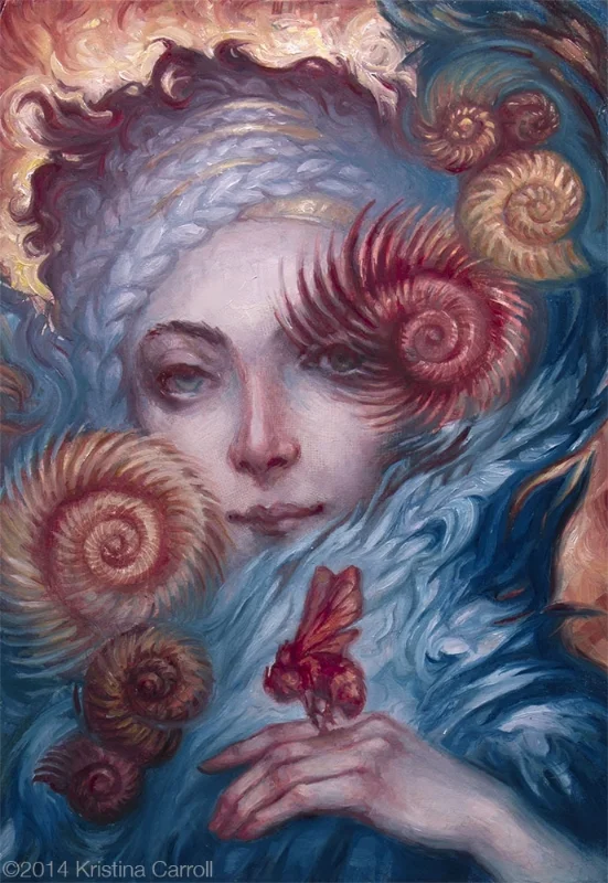  Lady Nautilus and Companion 5" x 7"&nbsp; available through&nbsp; Every Day Original  done for&nbsp; Month of Love  