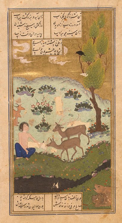 Majnun Conversing with a Raven