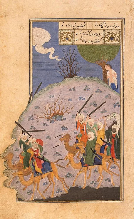 Majnun Watching the Battle of the Tribes