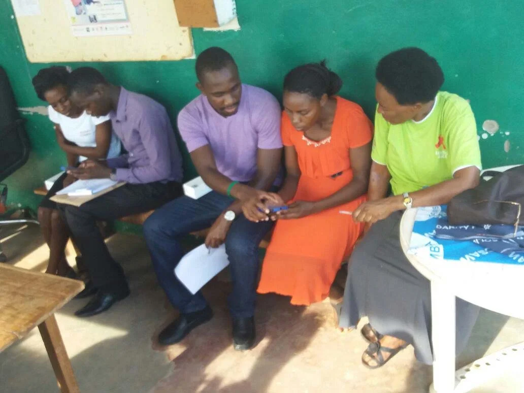 Some of the Siavonga Clinical Officers getting familiar with the VDrs system
