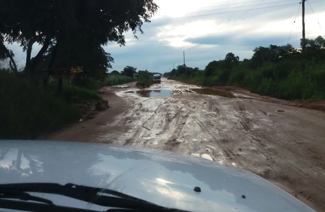 The difficulties travelling to Kanakantapa clinic after a downpour.