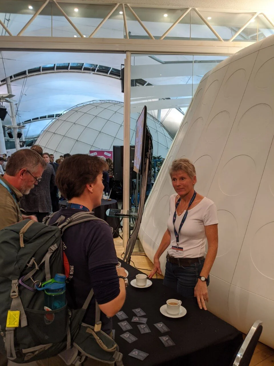 Manning the VDrs stall and spreading the word.