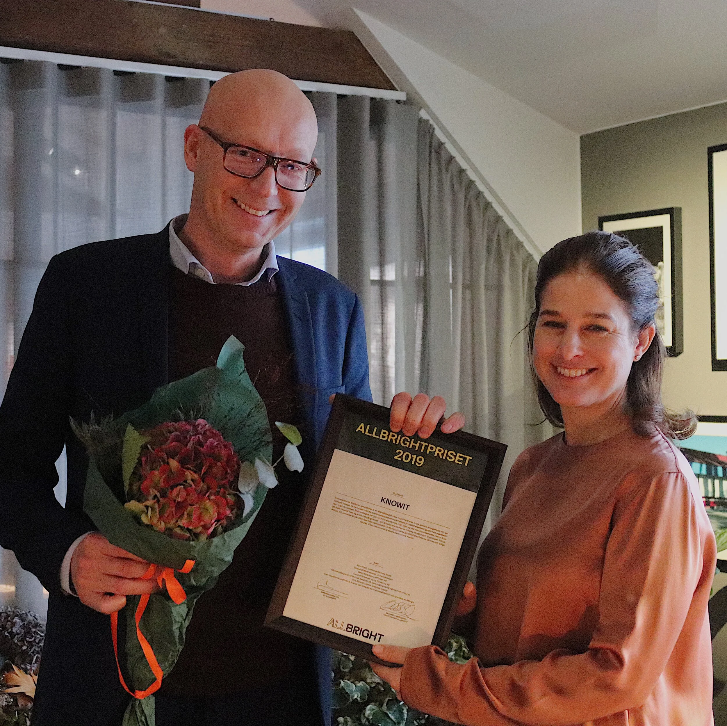 Knowit vinnare av Allbrightpriset 2019